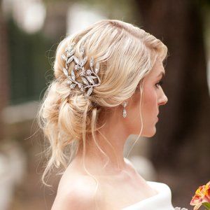 Ti Adoro Crystal Hair Piece for Bride